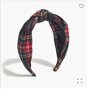JCrew Tartan Knot Headband NWT